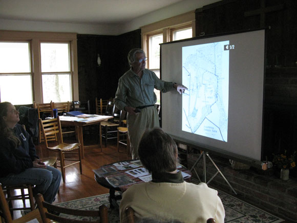 4 - In October 2010 team leader Jim Hall gave a workshop on the effects of development on Dayspring Tributary